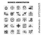 business administration line... | Shutterstock .eps vector #1372126325