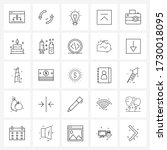 set of 25 universal line icons... | Shutterstock .eps vector #1730018095