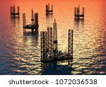 Extraction Of Oil In The Sea.....