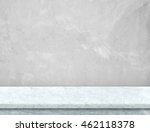 Empty white  marble table top with grey concrete wall,Mock up for display or montage of product,use as background.