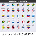 all flags of the countries of... | Shutterstock . vector #1101825038