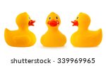 Yellow Rubber Duck Isolated On...