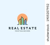 real estate logo vector... | Shutterstock .eps vector #1905207952