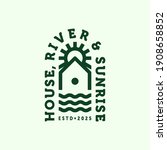 cottage or cabin house logo... | Shutterstock .eps vector #1908658852