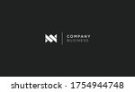 letter m w mw wm logo design... | Shutterstock .eps vector #1754944748
