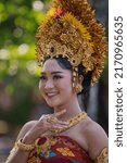 Small photo of BALI, INDONESIA - JUNE 12, 2022: "PEED AYA" is a part of "Pesta Kesenian Bali" opening ceremoni. This Event located in Renon, Denpasar Selatan, Denpasar City, Bali, Indonesia