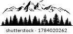mountain forest tree landscape... | Shutterstock .eps vector #1784020262