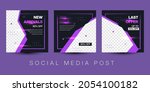 sale banner post with purple... | Shutterstock .eps vector #2054100182