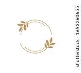 vector floral logo template in... | Shutterstock .eps vector #1693260655