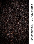 Small photo of Ceylon black tea on white background.Top view.High resolution.