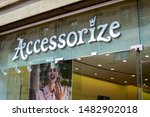 Small photo of London, UK - 11 August 2019: Facade of Accessorize store on Piccadilly. Monsoon Accessorize is a British company operating two international retail chains – Monsoon and Accessorize.