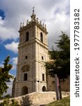 Small photo of San Hipolito el Real church in a sunny day, Tamara de Campos, Palencia, Castilla y Leon, Spain.