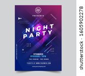 dance club night party flyer...