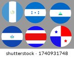 circular flag balls of central... | Shutterstock .eps vector #1740931748