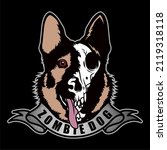 Zombie Dog Logo Vector Template ...
