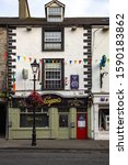 Small photo of BALLINA, COUNTY MAYO, IRELAND - Jul 28, 2019: Traditional Irish pub in Ballina, County Mayo