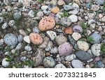 A Closeup Shot Of Rocks At The...