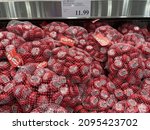 Small photo of FRESNO, UNITED STATES - Oct 29, 2021: A closeup of a bunch of bags of Mini Babybel Cheese in a store