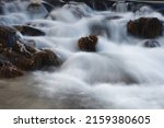The Blurry Water Flowing On The ...