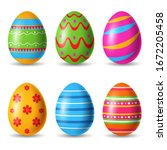 Set Of Easter Eggs Decorative....