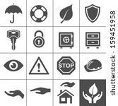 protection icons. simplus... | Shutterstock .eps vector #159451958