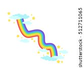 shaped rainbow icon | Shutterstock .eps vector #512711065