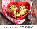 Fruit Salad In Heart Shaped Bowl