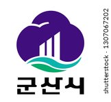Coat of arms of the city of Kunsan. South Korea
