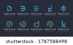 set of creative letter d and b... | Shutterstock .eps vector #1787588498