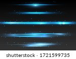 blue horizontal lens flares... | Shutterstock .eps vector #1721599735