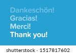 thank you written in four... | Shutterstock .eps vector #1517817602