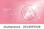 drop water vitamin a pink and... | Shutterstock .eps vector #2013095528