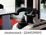 Small photo of High technology tool presetting machine inspection diameter radius center and tool length by high accuracy vision microscope and computer programing, runout check, cutting flute check, corner radius c