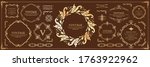 beautiful vintage frame design. ... | Shutterstock .eps vector #1763922962