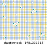Blue Gingham Patterns With...