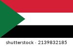 Sudan Flag With Original Rgb...