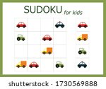 sudoku for kids. children's... | Shutterstock .eps vector #1730569888