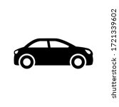 car icon vector symbol on white ... | Shutterstock .eps vector #1721339602