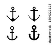 Set Of Anchors. Vector...