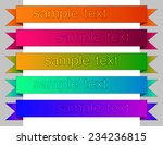 colored clasic ribbons elements ... | Shutterstock . vector #234236815