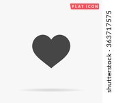 Heart Icon Vector.  Perfect Love symbol. Valentine