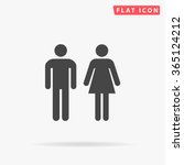 Man And Woman Icon Vector....