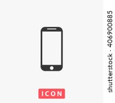 mobile phone icon vector.... | Shutterstock .eps vector #406900885