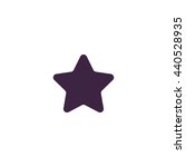 star. simple blue icon on white ... | Shutterstock . vector #440528935