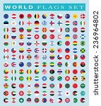  world flags icon  vector... | Shutterstock .eps vector #236964802