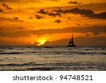 Sunset In Hawaii