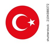 flag of turkey  circle icon... | Shutterstock .eps vector #2104388372