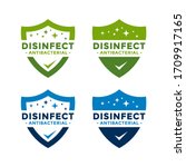 disinfectant logo vector.... | Shutterstock .eps vector #1709917165
