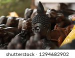 Small photo of brownie Polyresin Buddha Statue by Earth