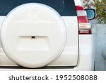 Spare Wheel Cover On A White...
